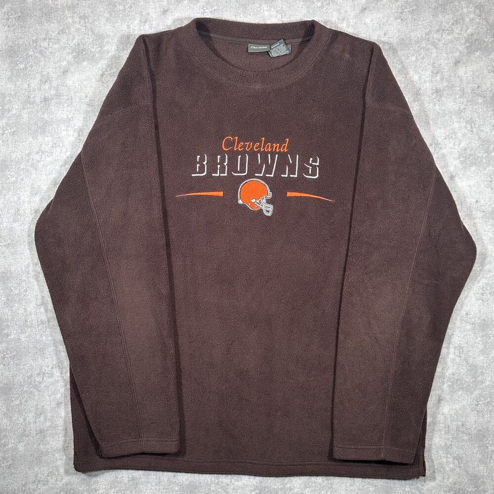 The Edge Cleveland Brown Fleece Crewneck Pullover Sweatshirt Mens XL